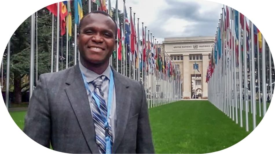Gerson Ruiz Guity at the United Nations in Geneva